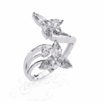 1 Carat Pear and Round Cut Modern Essential Ring - Image 4