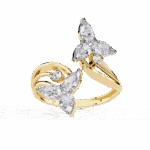 1 Carat Pear and Round Cut Modern Essential Ring - Image 5