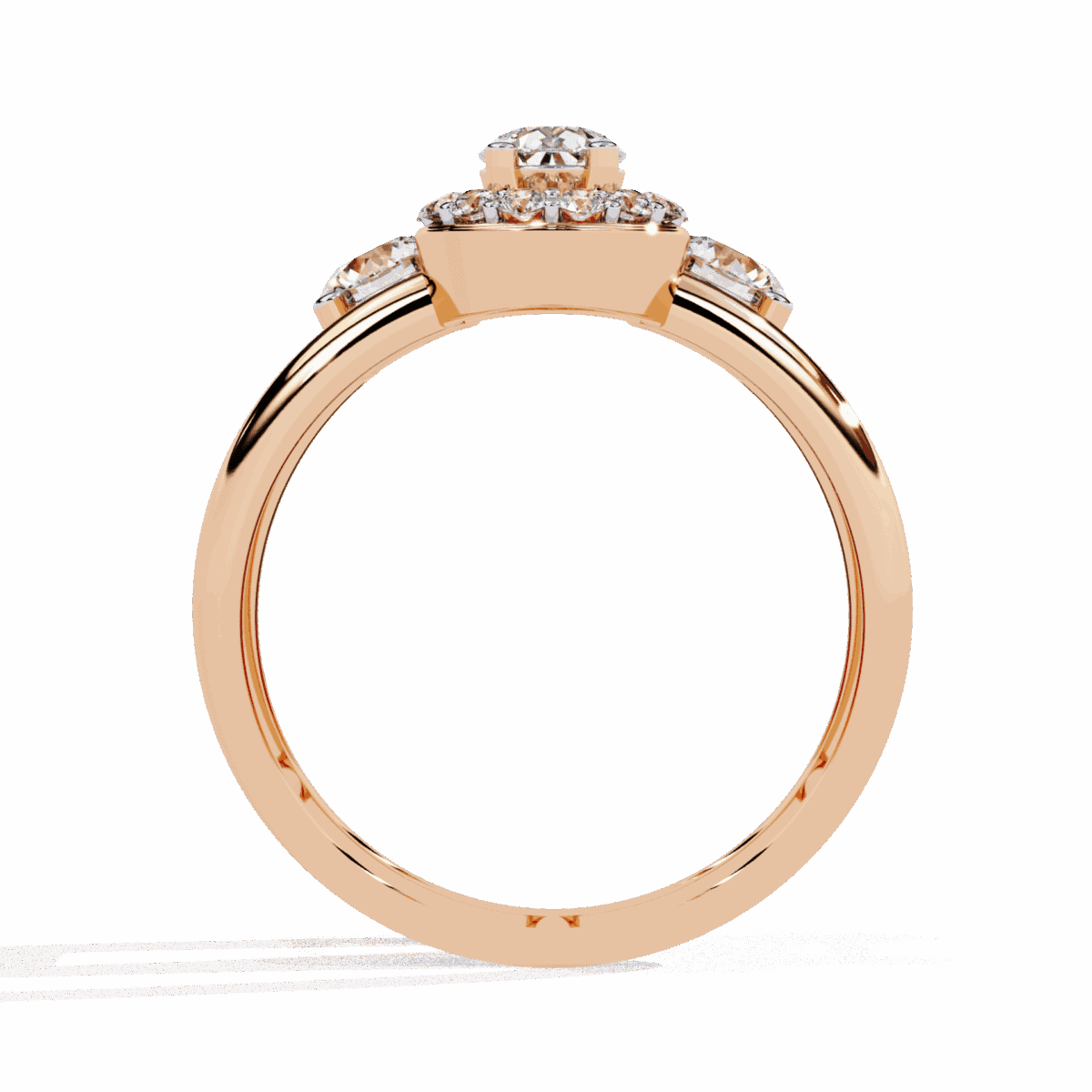 1 Carat Pear Cut Day and Night Ring  Image 11