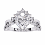 2.5 Carat Heart Cut Signature Wear Ring - Image 4