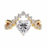 2.5 Carat Heart Cut Signature Wear Ring - Image 5