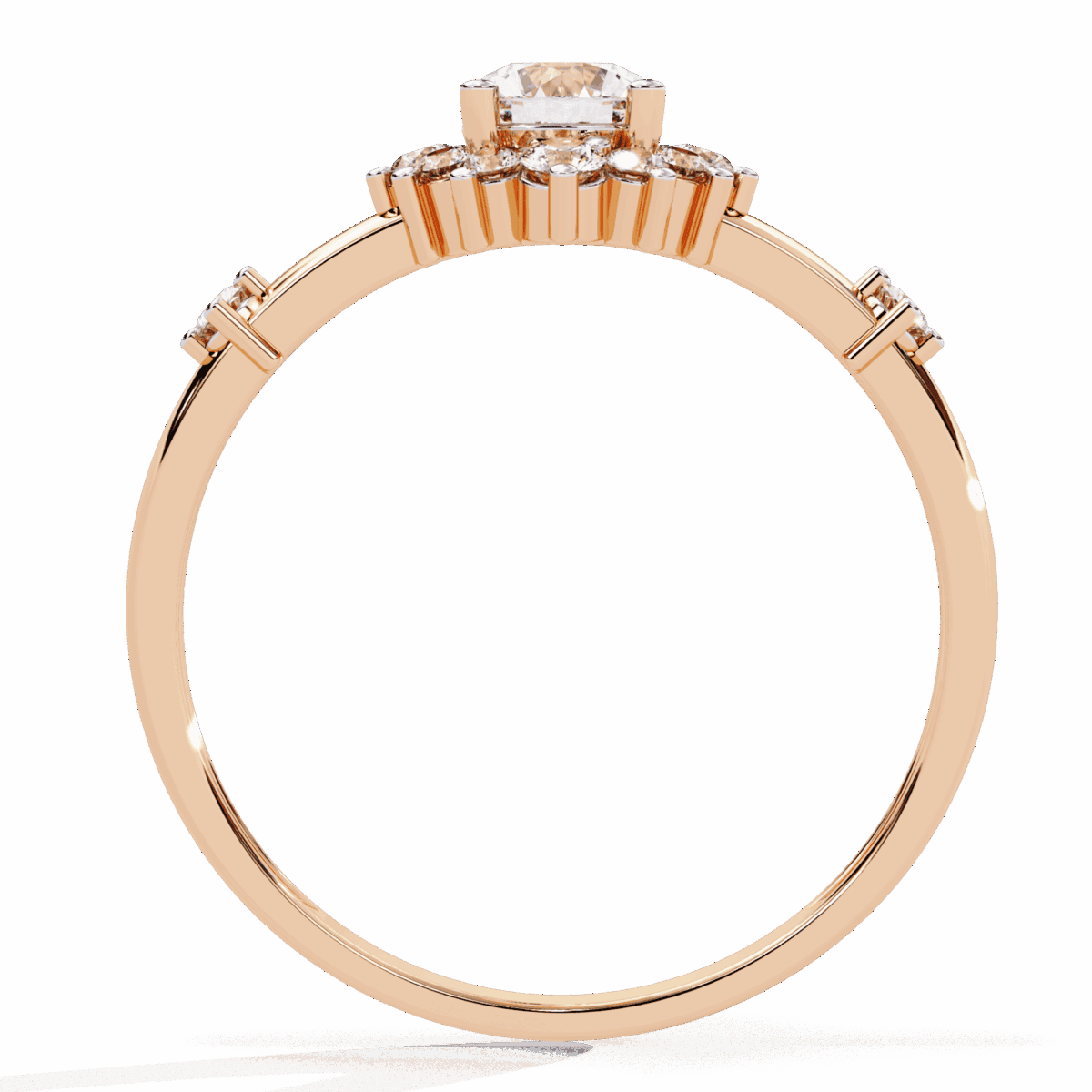 0.5 Carat Round Cut Signature Wear Ring  Image 11