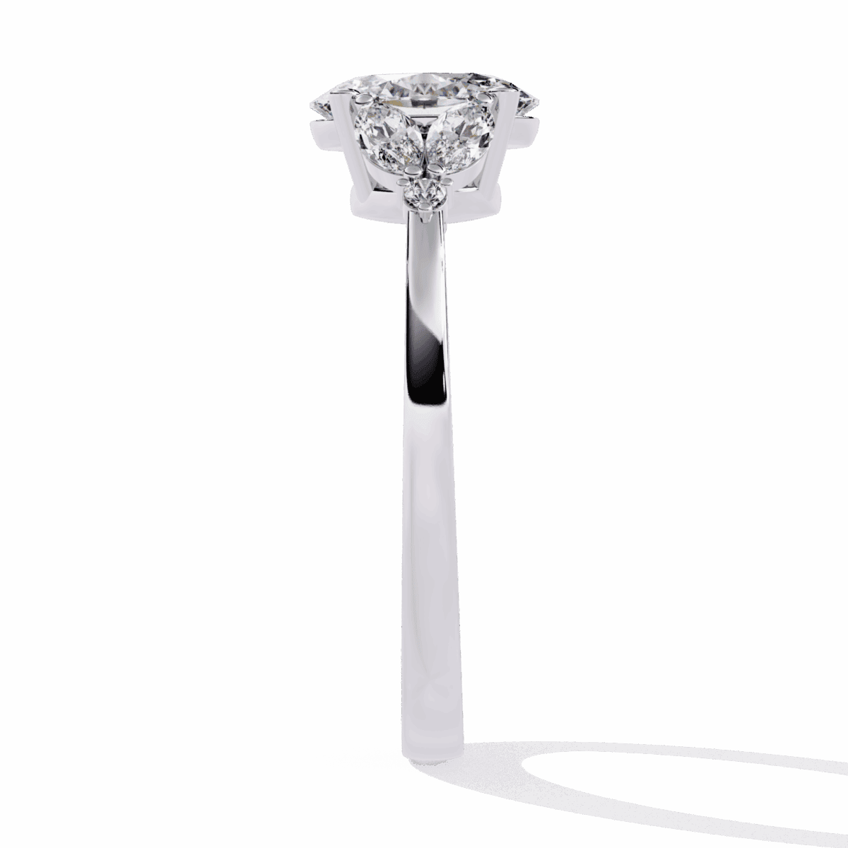 1.25 Carat Oval Cut Minimal Statement Ring  Image 2