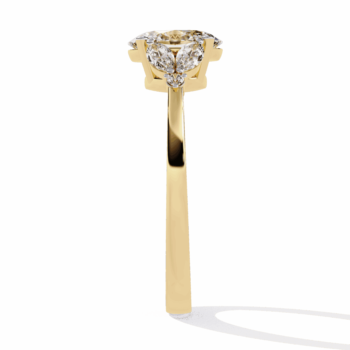 1.25 Carat Oval Cut Minimal Statement Ring  Image 6