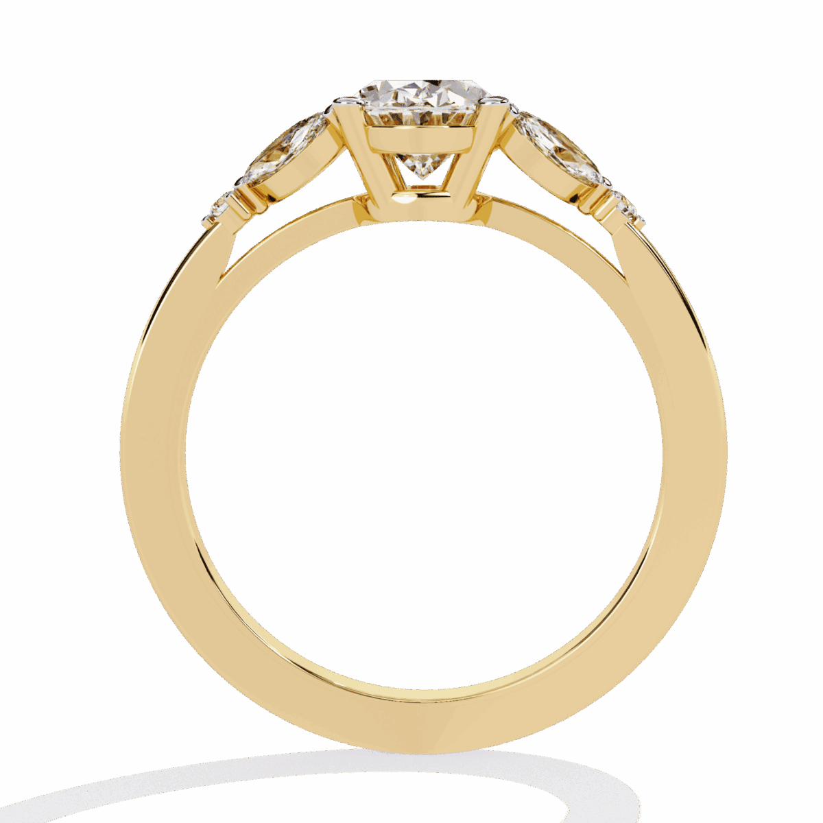 1.25 Carat Oval Cut Minimal Statement Ring  Image 7