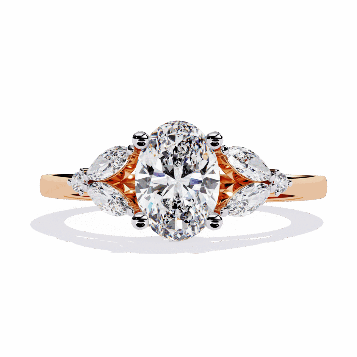 1.25 Carat Oval Cut Minimal Statement Ring  Image 9