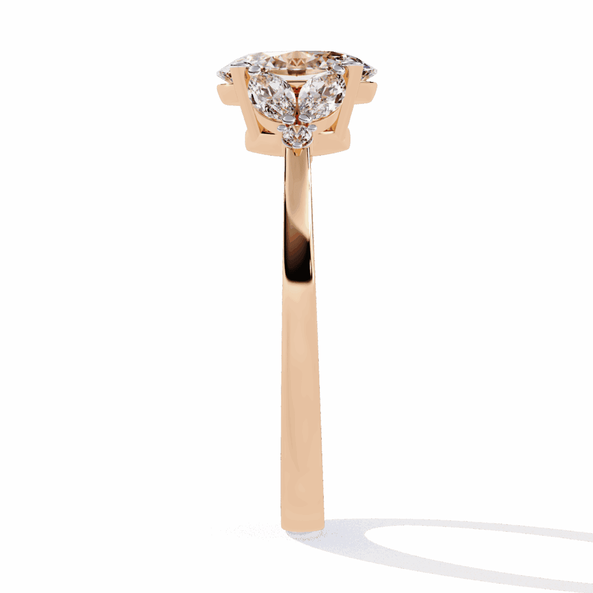 1.25 Carat Oval Cut Minimal Statement Ring  Image 10