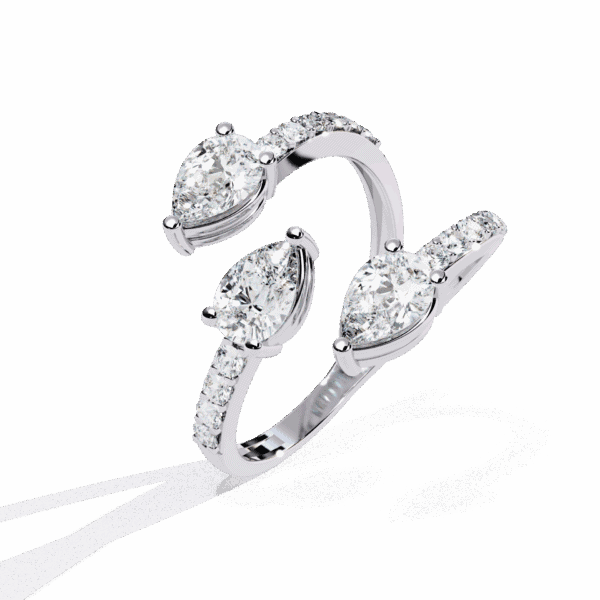 1.25 Carat Pear Cut Modern Essential Ring