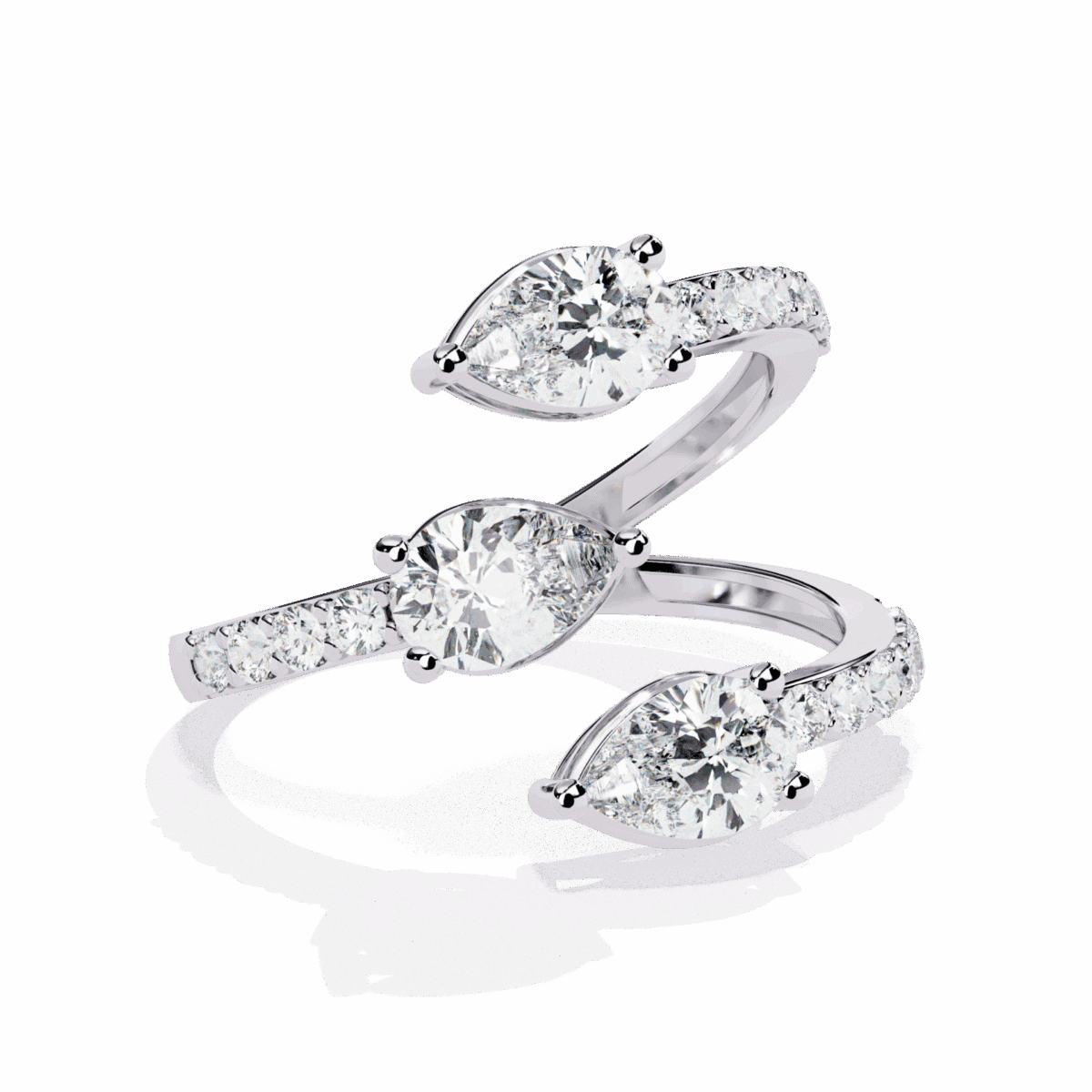 1.25 Carat Pear Cut Modern Essential Ring  Image 2