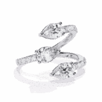 1.25 Carat Pear Cut Modern Essential Ring - Image 2