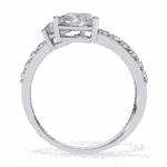 1.25 Carat Pear Cut Modern Essential Ring - Image 4