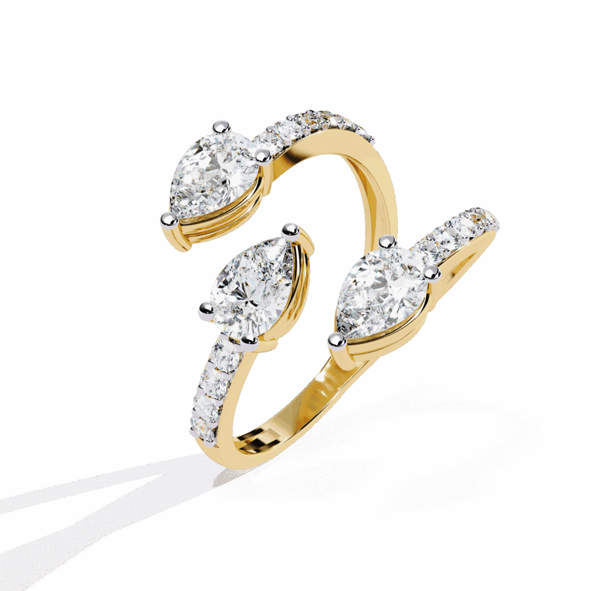 1.25 Carat Pear Cut Modern Essential Ring  Image 5