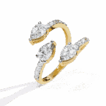 1.25 Carat Pear Cut Modern Essential Ring - Image 5