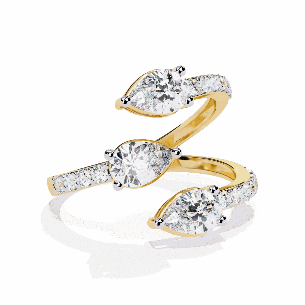 1.25 Carat Pear Cut Modern Essential Ring  Image 6