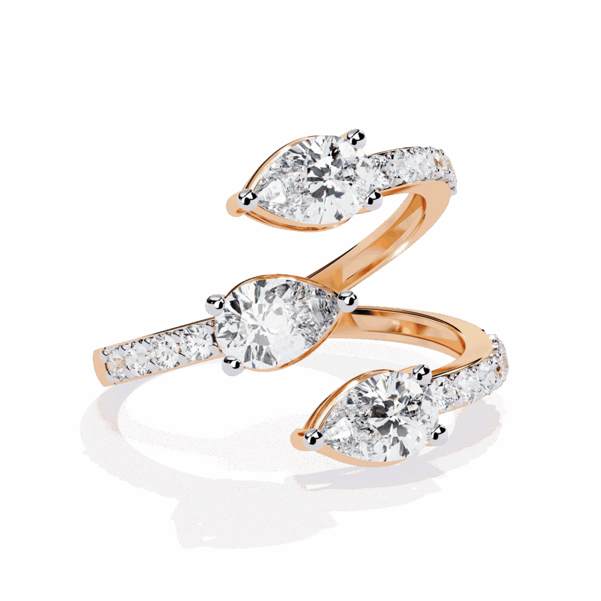 1.25 Carat Pear Cut Modern Essential Ring  Image 8