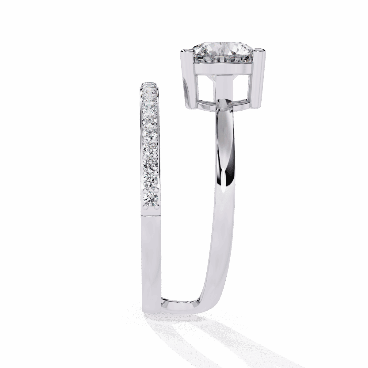 1.5 Carat Round Cut Modern Essential Ring  Image 3