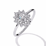 0.5 Carat Oval Cut Minimal Statement Ring - Image 2