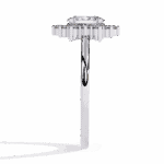 0.5 Carat Oval Cut Minimal Statement Ring - Image 3