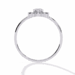 0.5 Carat Oval Cut Minimal Statement Ring - Image 4