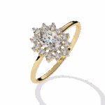 0.5 Carat Oval Cut Minimal Statement Ring - Image 6