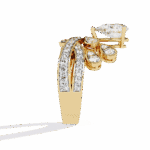 2.25 Carat Pear Cut Sparkle Cocktail Rings - Image 6