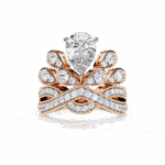 2.25 Carat Pear Cut Sparkle Cocktail Rings - Image 9