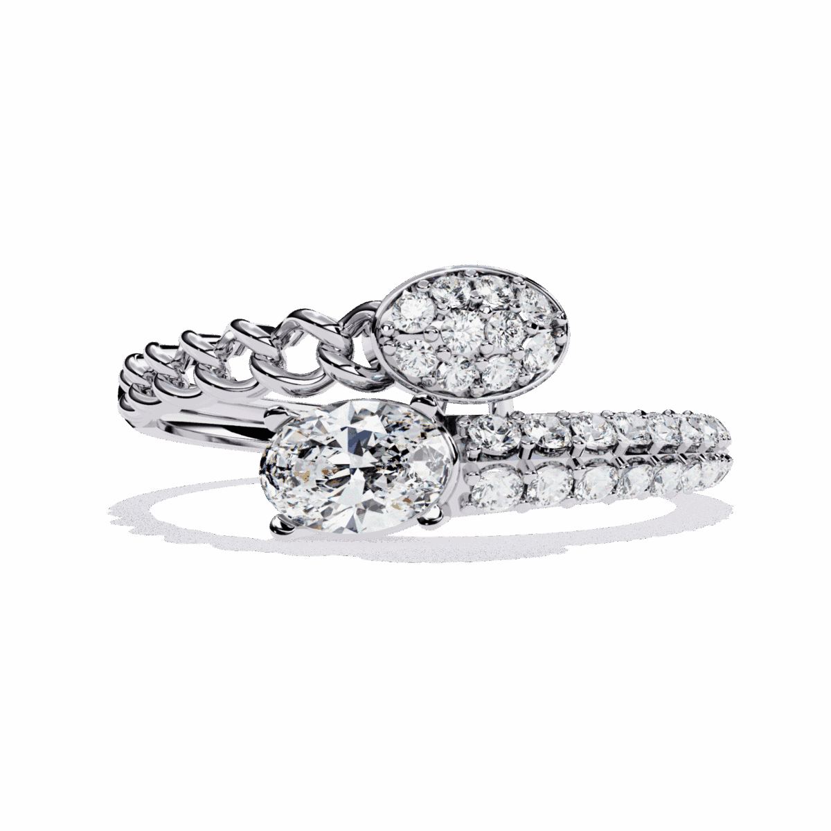 LR14298P11 0.5 Carat Oval Cut Timeless Diamond Band Image 1