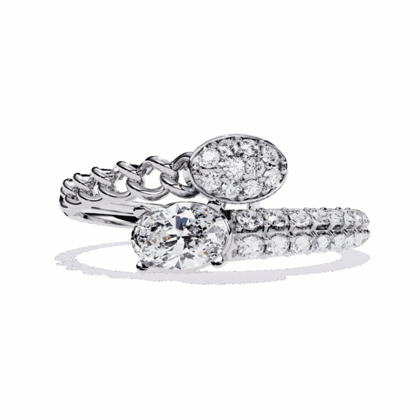 0.5 Carat Oval Cut Timeless Diamond Band