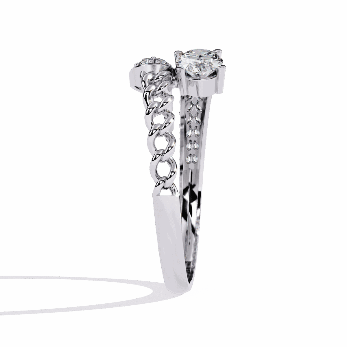 0.5 Carat Oval Cut Timeless Diamond Band  Image 2