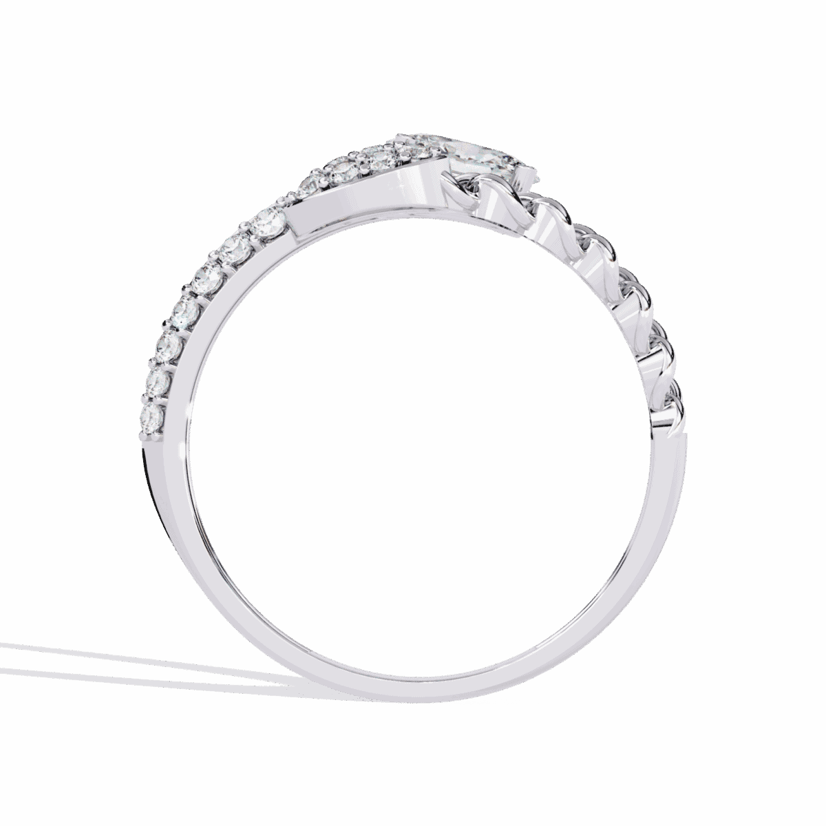 0.5 Carat Oval Cut Timeless Diamond Band  Image 3