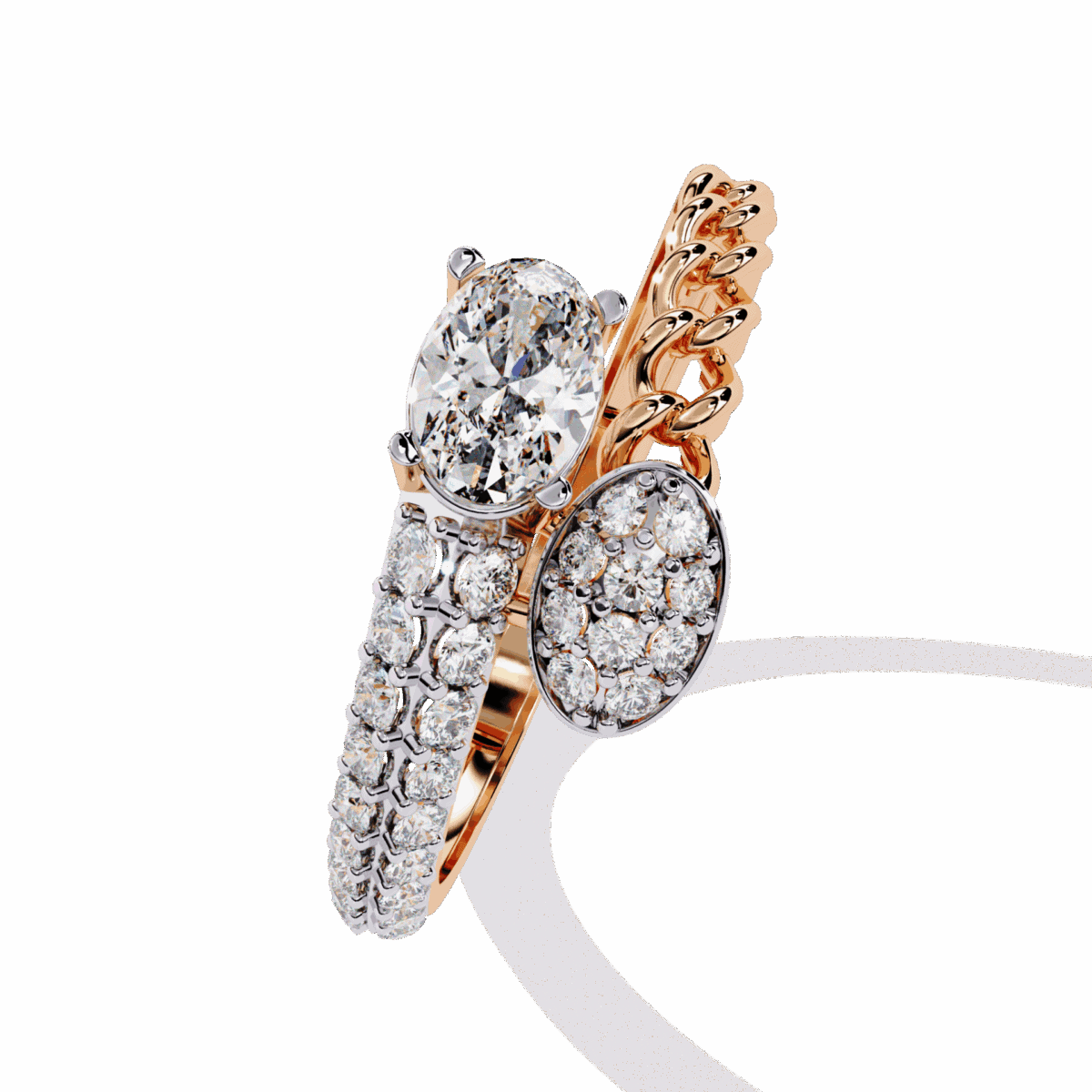 0.5 Carat Oval Cut Timeless Diamond Band  Image 12