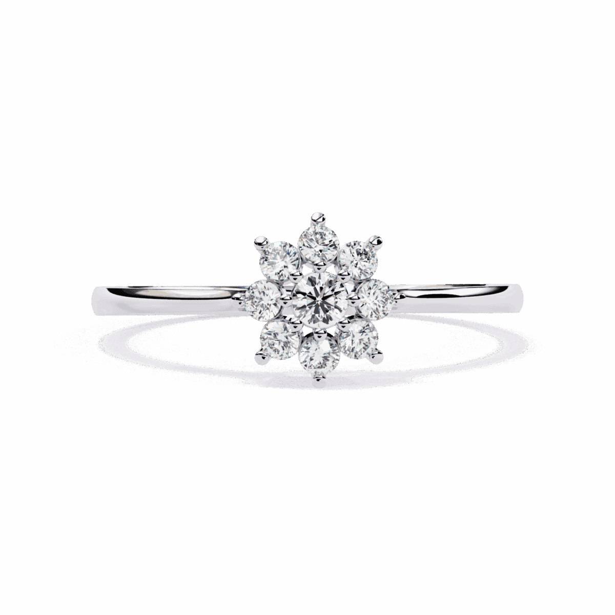 0.15 Carat Round Cut Minimal Statement Ring  Image 1