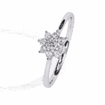 0.15 Carat Round Cut Minimal Statement Ring - Image 2