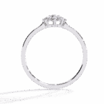 0.15 Carat Round Cut Minimal Statement Ring - Image 4