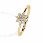 0.15 Carat Round Cut Minimal Statement Ring - Image 6