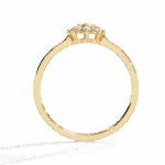 0.15 Carat Round Cut Minimal Statement Ring - Image 8