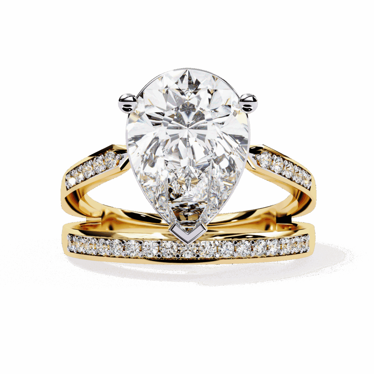 5.75 Carat Pear Cut Solitaire in Bezel Setting  Image 5