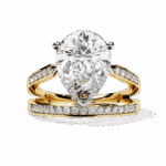 5.75 Carat Pear Cut Solitaire in Bezel Setting - Image 5