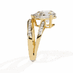 5.75 Carat Pear Cut Solitaire in Bezel Setting - Image 7