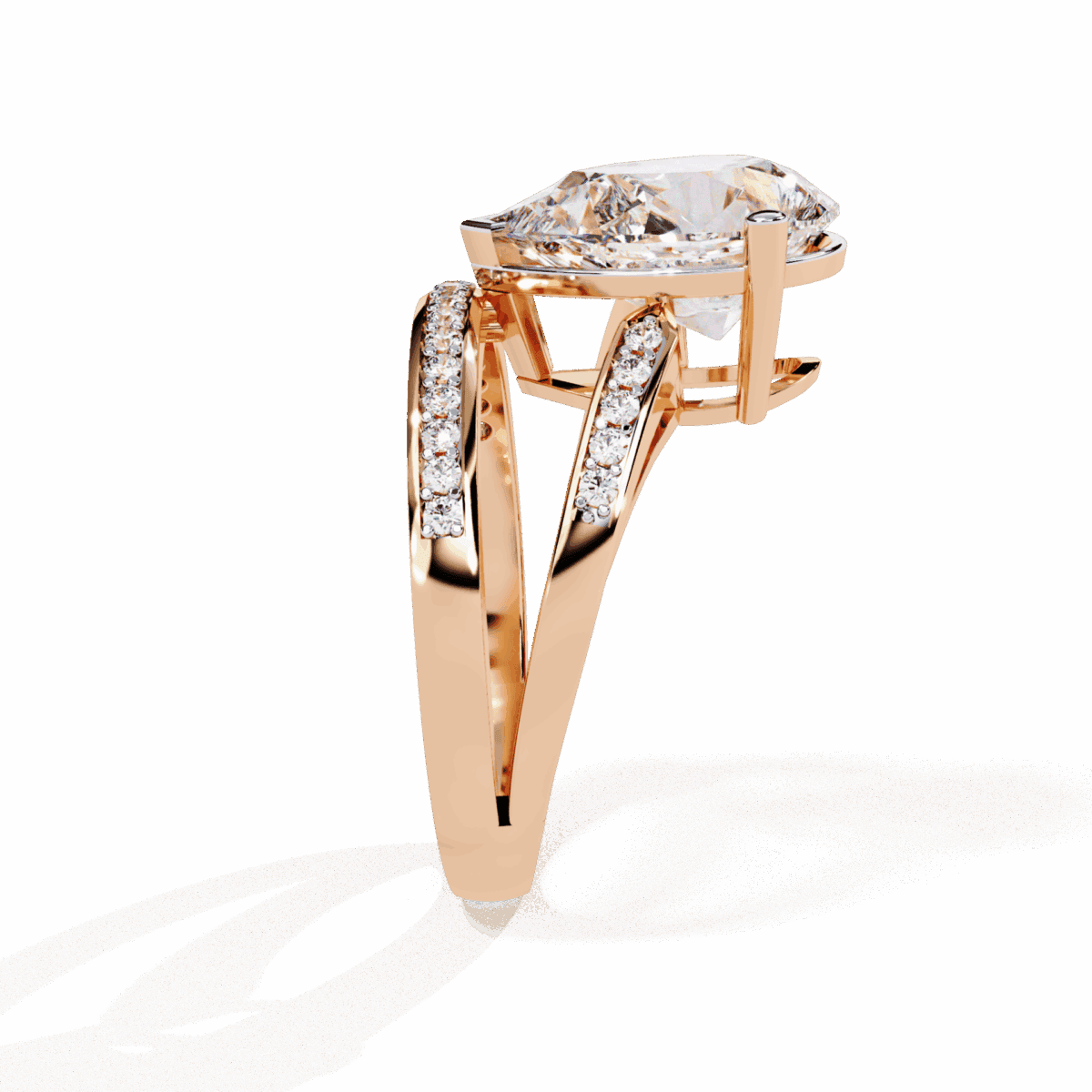 5.75 Carat Pear Cut Solitaire in Bezel Setting  Image 11