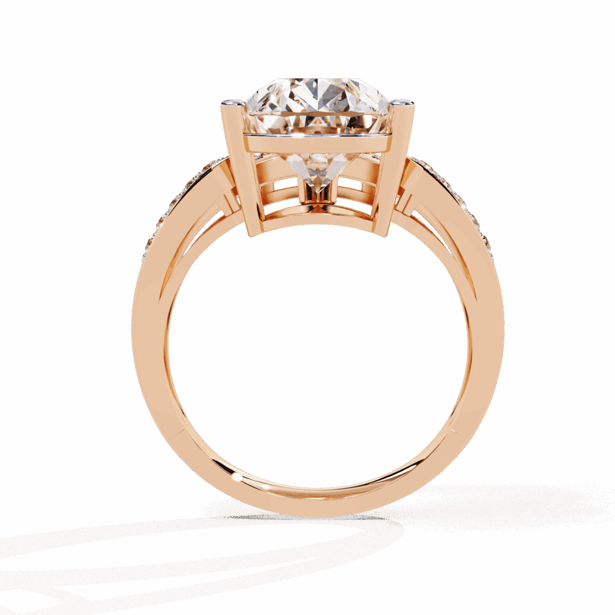 5.75 Carat Pear Cut Solitaire in Bezel Setting  Image 12