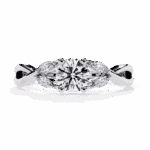 0.5 Carat Round Cut Classic Diamond Band