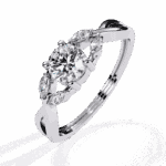 0.5 Carat Round Cut Classic Diamond Band - Image 2