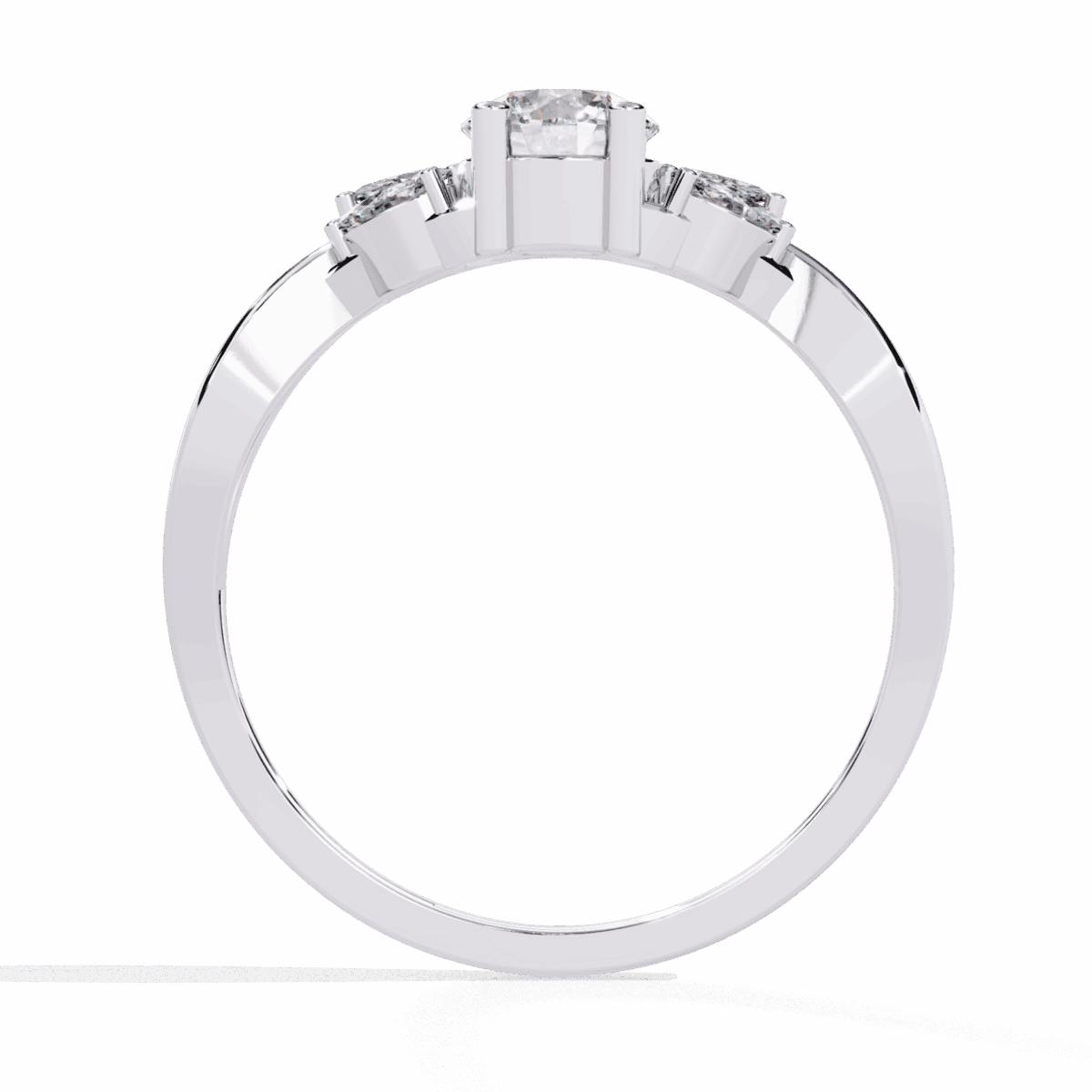 0.5 Carat Round Cut Classic Diamond Band  Image 4