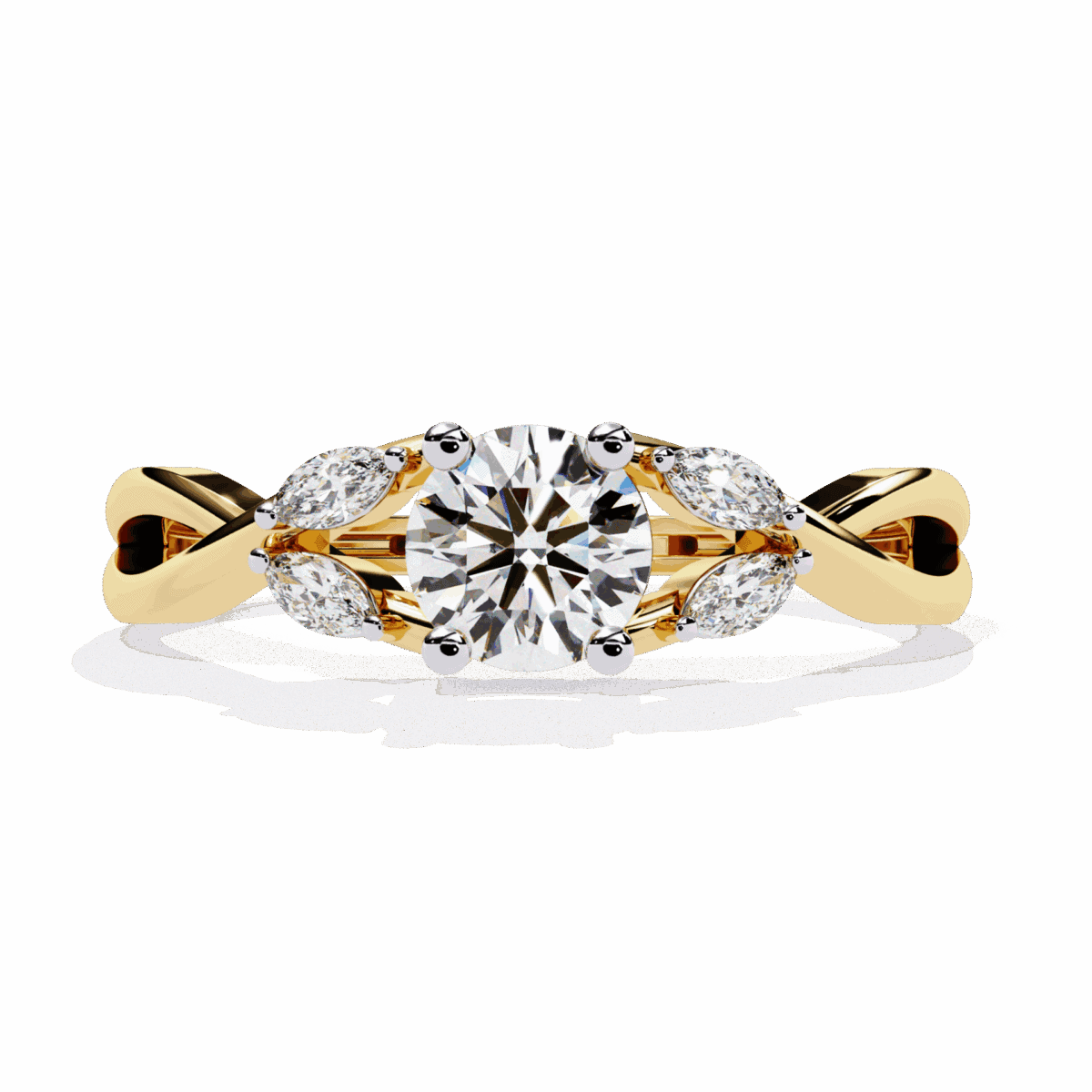0.5 Carat Round Cut Classic Diamond Band  Image 5