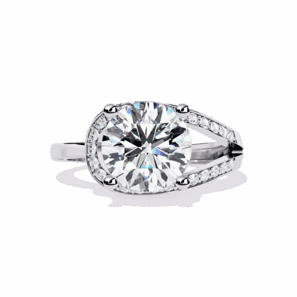 3 Carat Round Cut Day and Night Ring