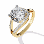 3 Carat Round Cut Day and Night Ring - Image 6