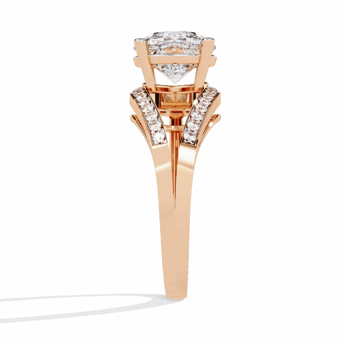 3 Carat Round Cut Day and Night Ring  Image 11