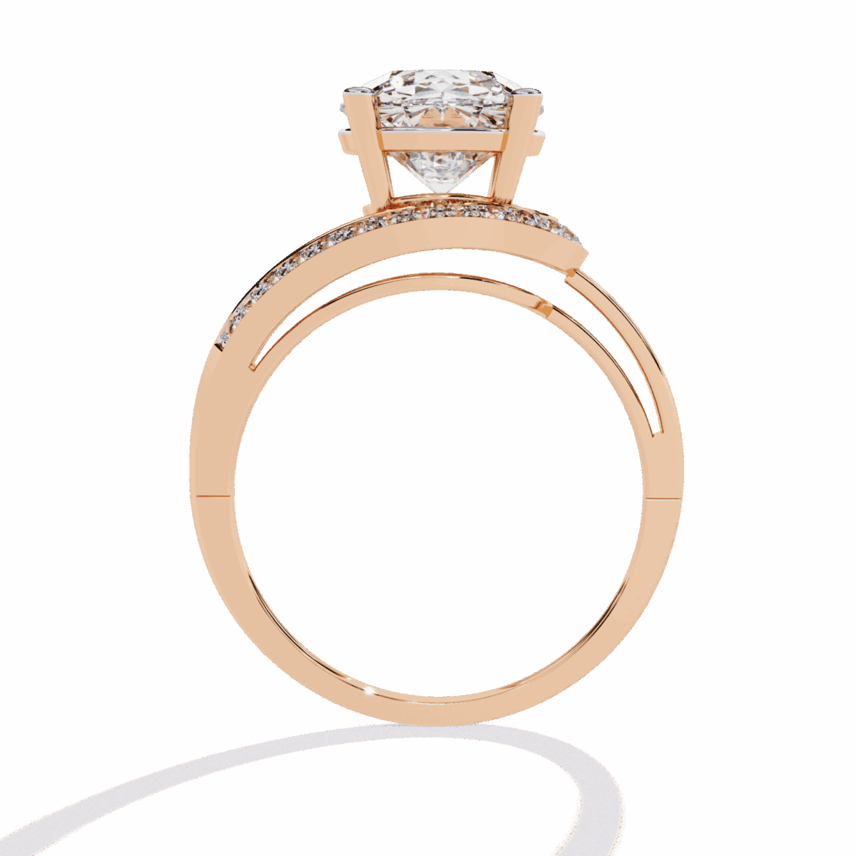 3 Carat Round Cut Day and Night Ring  Image 12