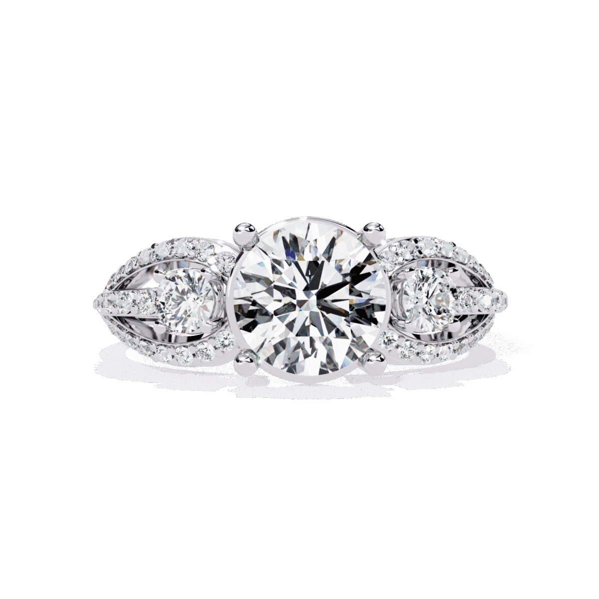 1.75 Carat Round Cut Day and Night Ring  Image 1